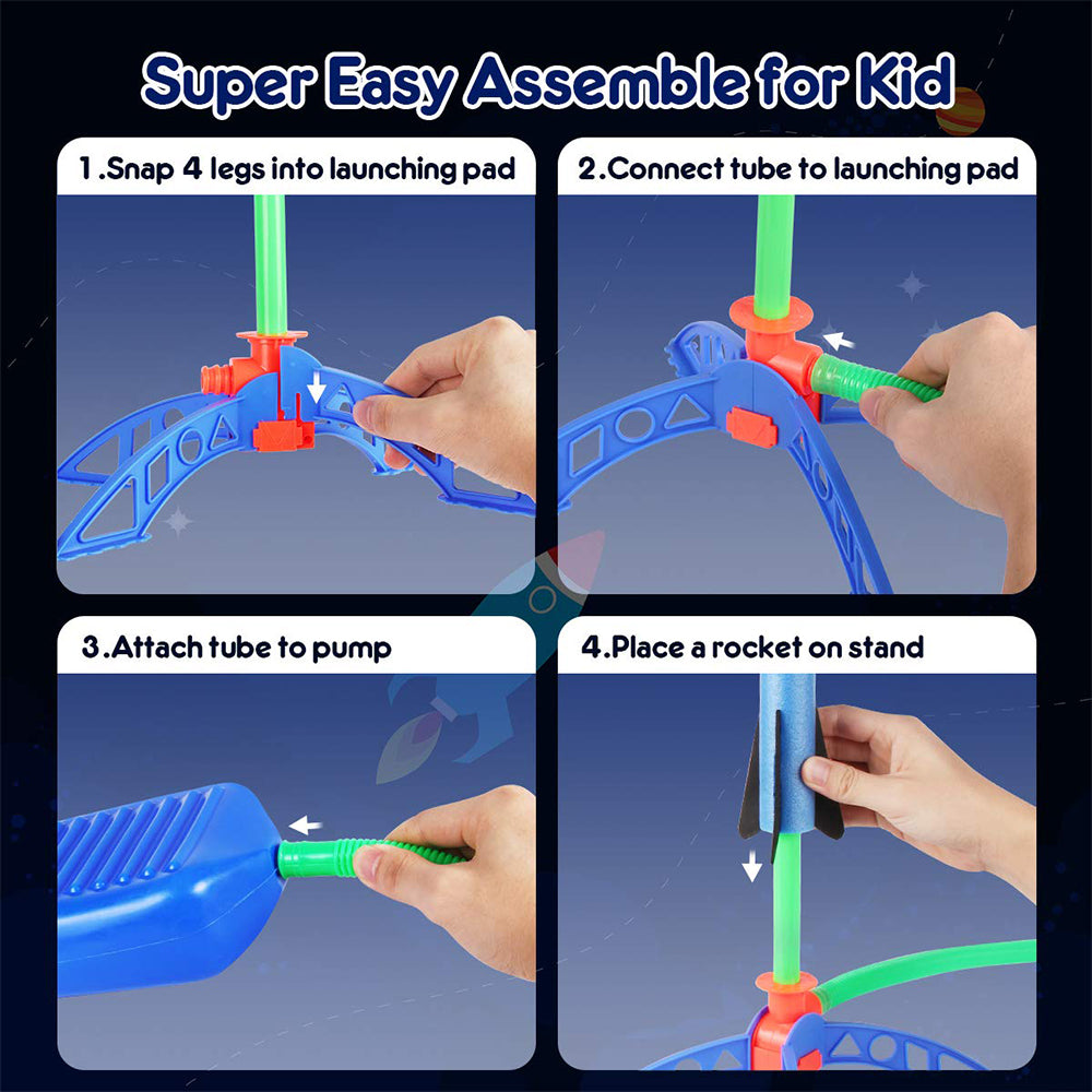 Kids Air Rocket Stomp Launcher Outdoor Play Set by HitMyNeed