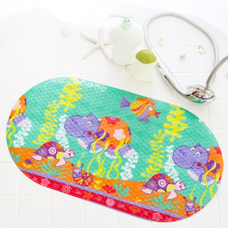 Kids Anti-Slip Bath Mat with Suction Cups by HitMyNeed