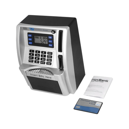 Kids ATM Piggy Bank with Card and Digital Display by HitMyNeed