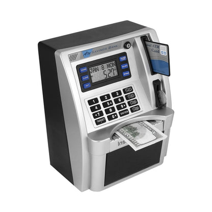 Kids ATM Piggy Bank with Card and Digital Display by HitMyNeed