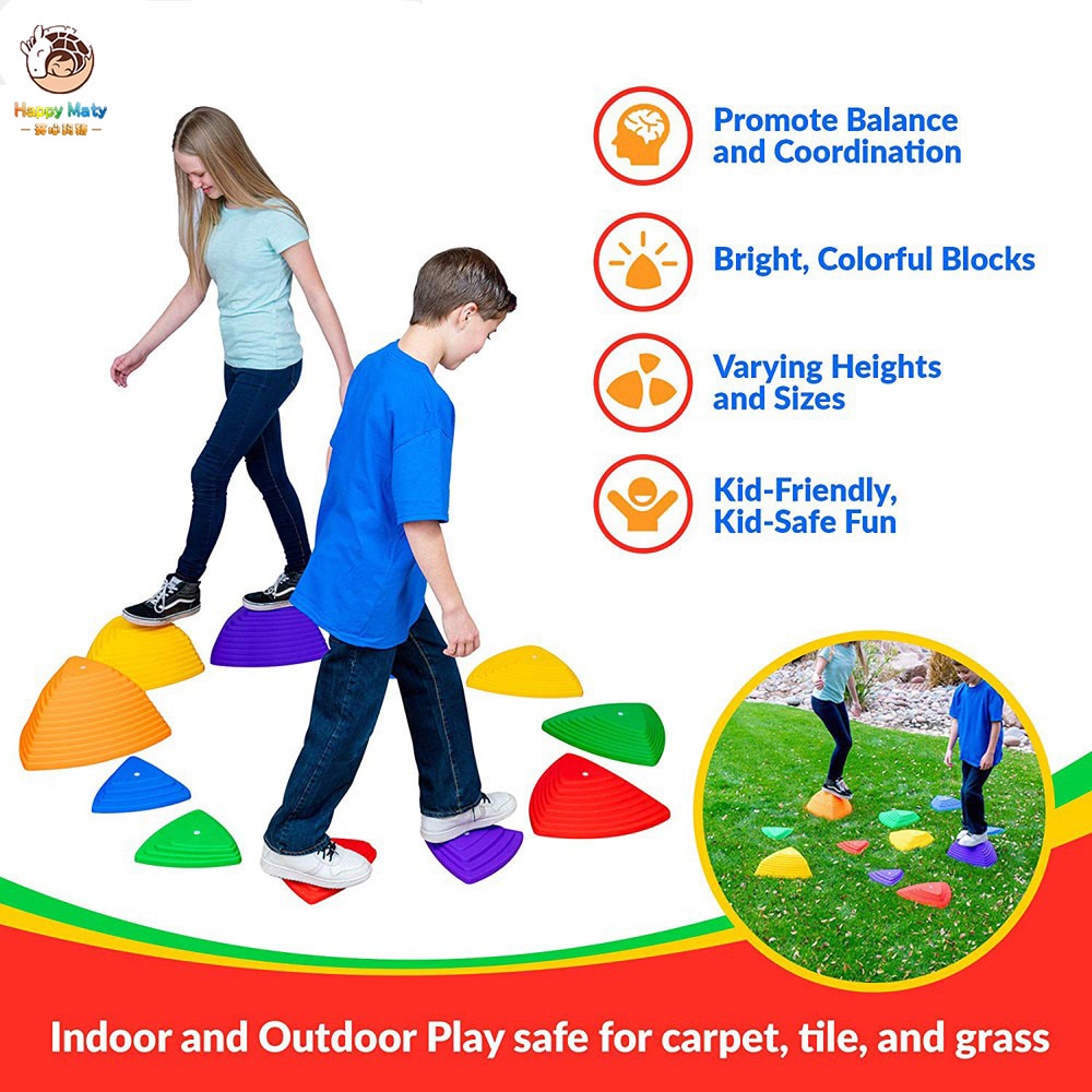 Kids Balance Stepping Stones Set (11 Pieces) by HitMyNeed