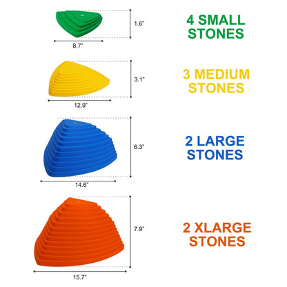 Kids Balance Stepping Stones Set (11 Pieces) by HitMyNeed
