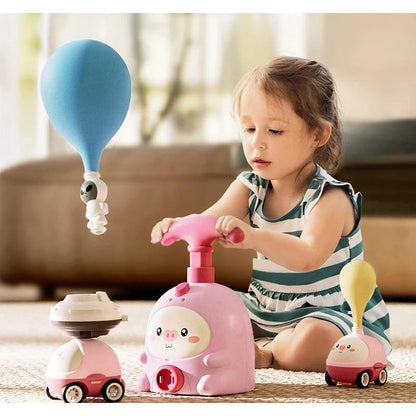 Kids Balloon Launcher Air Power Car & Tower Science Toy by HitMyNeed