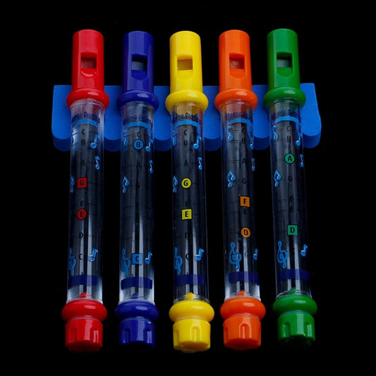 Kids Bath Flute Set with Holder and Music Sheet (5pcs) by HitMyNeed