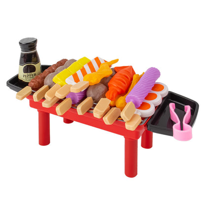 Kids BBQ Play Kitchen Set with 35pcs Food & Oven by HitMyNeed
