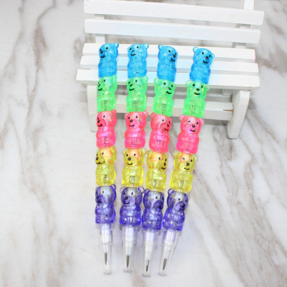 Kids Bear Lead Stacking Pencils Set (5 Pack) by HitMyNeed
