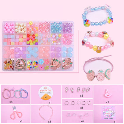Kids Bracelet Making Kit with Beads and Charms by HitMyNeed
