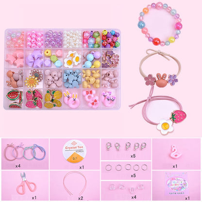 Kids Bracelet Making Kit with Beads and Charms by HitMyNeed