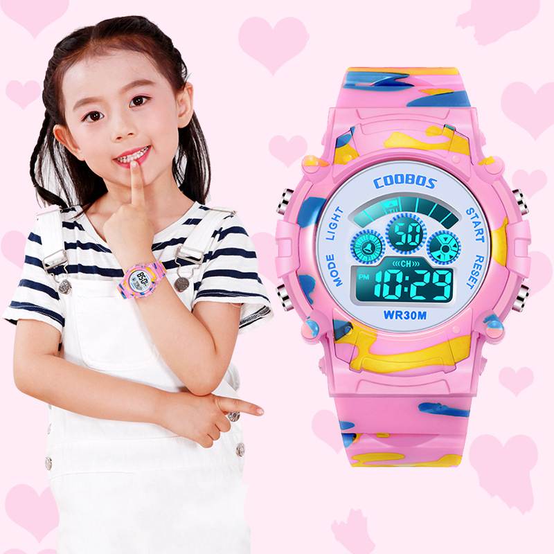 Kids Camouflage Sports Digital Watch with Alarm by HitMyNeed