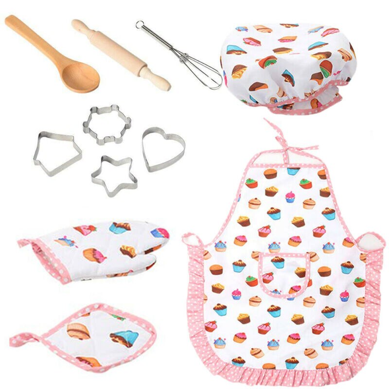 Kids Chef Role Play Set with Real Baking Tools (11pcs) by HitMyNeed