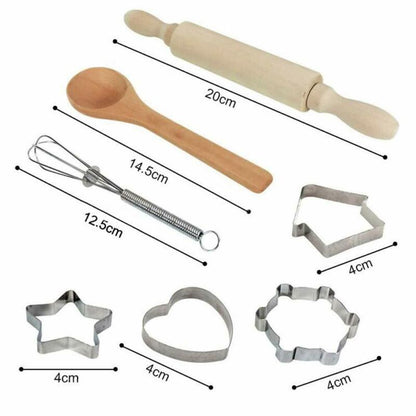 Kids Chef Role Play Set with Real Baking Tools (11pcs) by HitMyNeed
