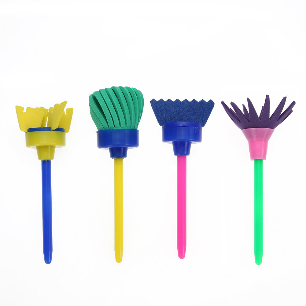 Kids Creative Pattern Paint Brush Set (4 Pieces) by HitMyNeed