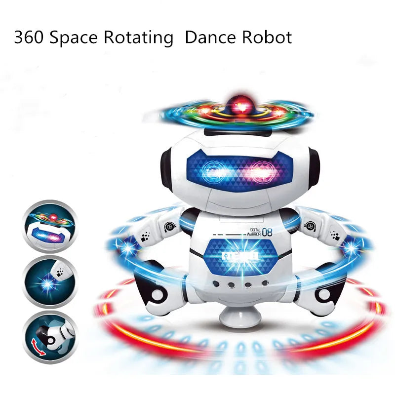 Kids Dancing Robot Toy with Music and LED Lights by HitMyNeed