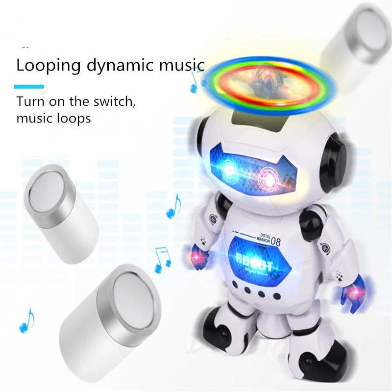Kids Dancing Robot Toy with Music and LED Lights by HitMyNeed