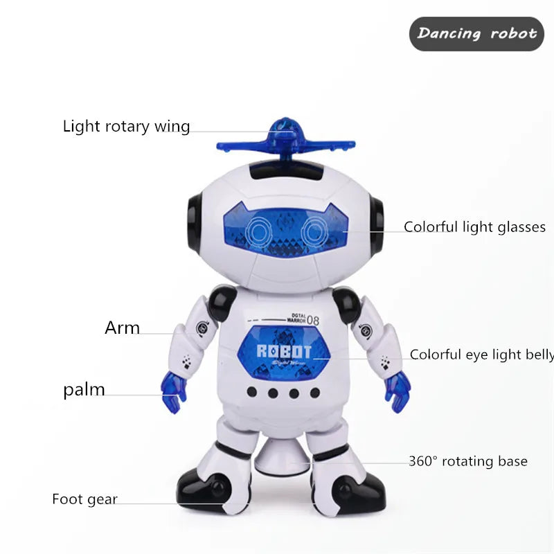 Kids Dancing Robot Toy with Music and LED Lights by HitMyNeed