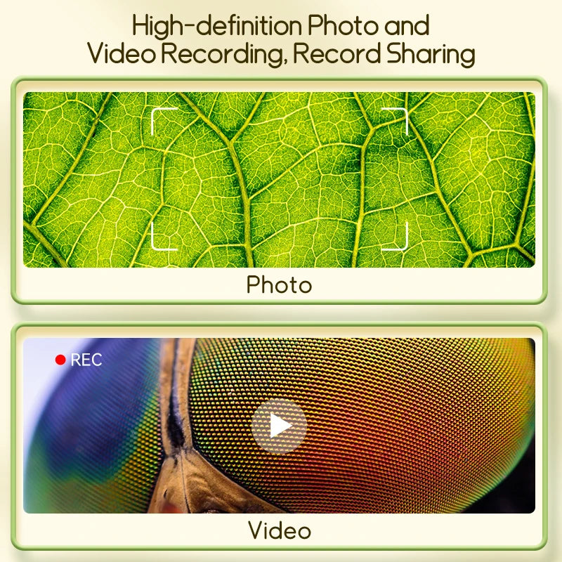 Kids Digital Microscope 1000x with Screen & Camera by HitMyNeed