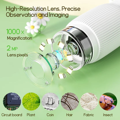 Kids Digital Microscope 1000x with Screen & Camera by HitMyNeed