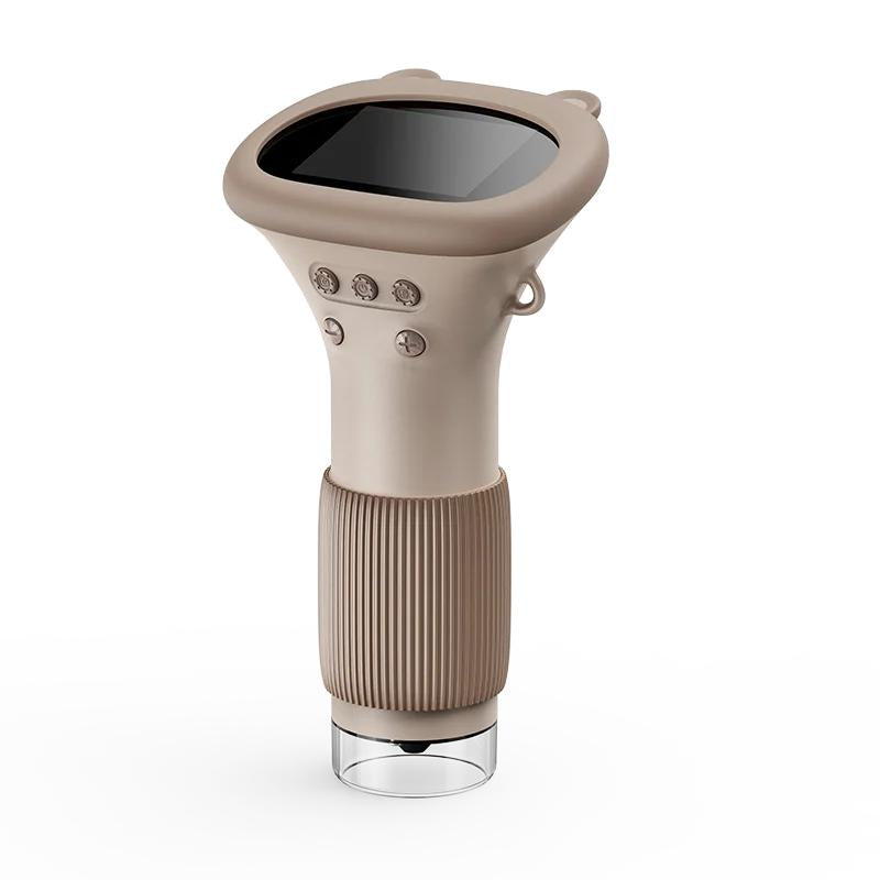 Kids Digital Microscope 1000x with Screen & Camera brown by HitMyNeed