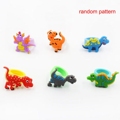 Kids Dinosaur Rings Set of 6 - Party Favors & Gifts by HitMyNeed