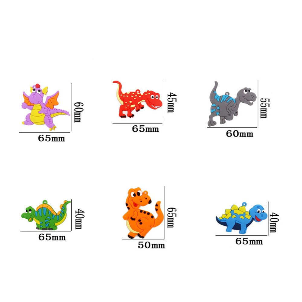 Kids Dinosaur Rings Set of 6 - Party Favors & Gifts by HitMyNeed