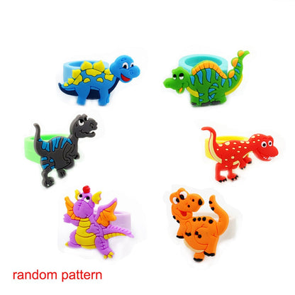 Kids Dinosaur Rings Set of 6 - Party Favors & Gifts by HitMyNeed