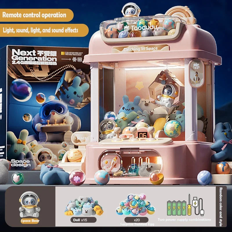 Kids DIY Mini Claw Machine with Music and Toys by HitMyNeed