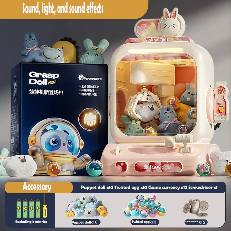 Kids DIY Mini Claw Machine with Music and Toys by HitMyNeed