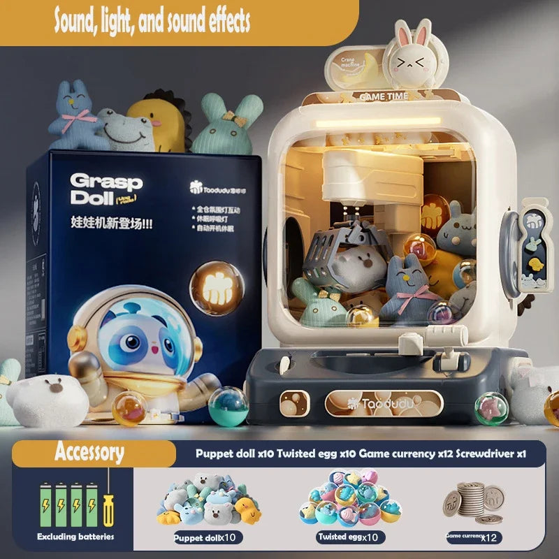 Kids DIY Mini Claw Machine with Music and Toys by HitMyNeed