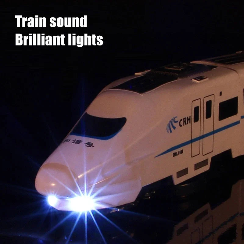 Kids Electric High-Speed Train Toy with Lights & Sound by HitMyNeed