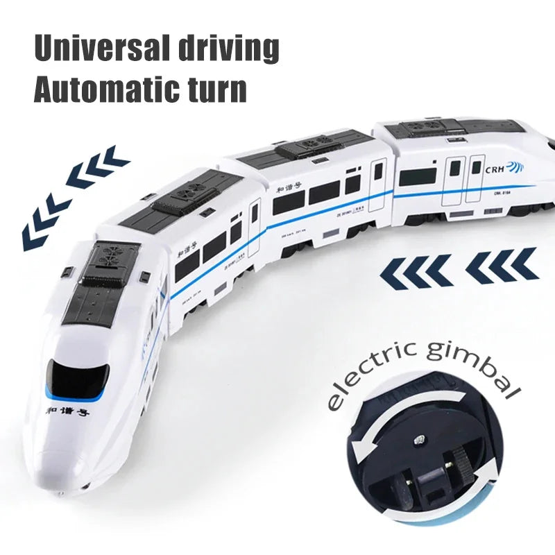 Kids Electric High-Speed Train Toy with Lights & Sound by HitMyNeed