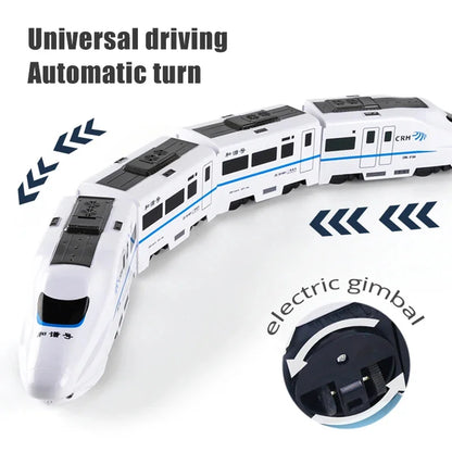 Kids Electric High-Speed Train Toy with Lights & Sound by HitMyNeed