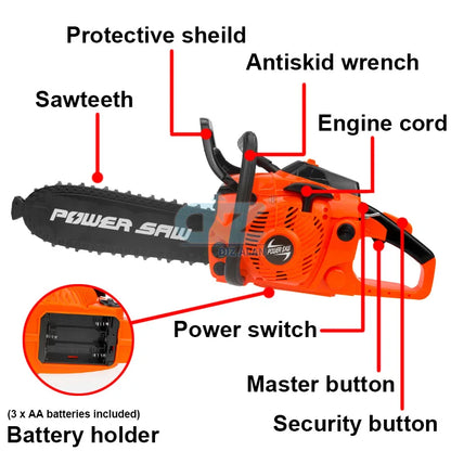 Kids Electric Toy Chainsaw with Realistic Sound by HitMyNeed