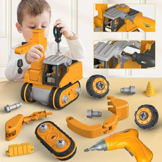 Kids Engineering Vehicle Drill Construction Toy Set by HitMyNeed