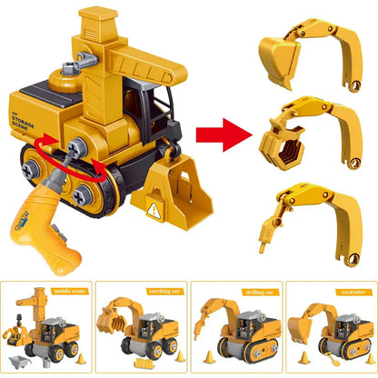 Kids Engineering Vehicle Drill Construction Toy Set by HitMyNeed