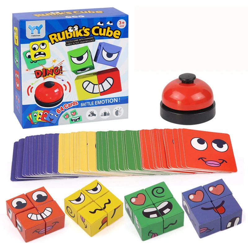 Kids Expression Puzzle Blocks Montessori Game by HitMyNeed