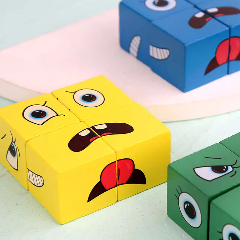 Kids Expression Puzzle Blocks Montessori Game by HitMyNeed