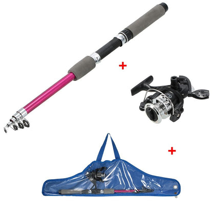 Kids Fishing Rod and Reel Set with Carry Bag by HitMyNeed