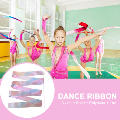 Kids Flashing Glitter Dance Ribbon 2m with Pole by HitMyNeed