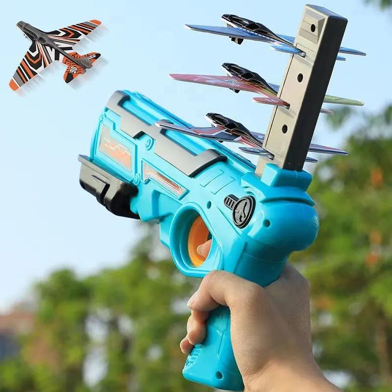 Kids Foam Aircraft Launcher Shooting Game Set by HitMyNeed