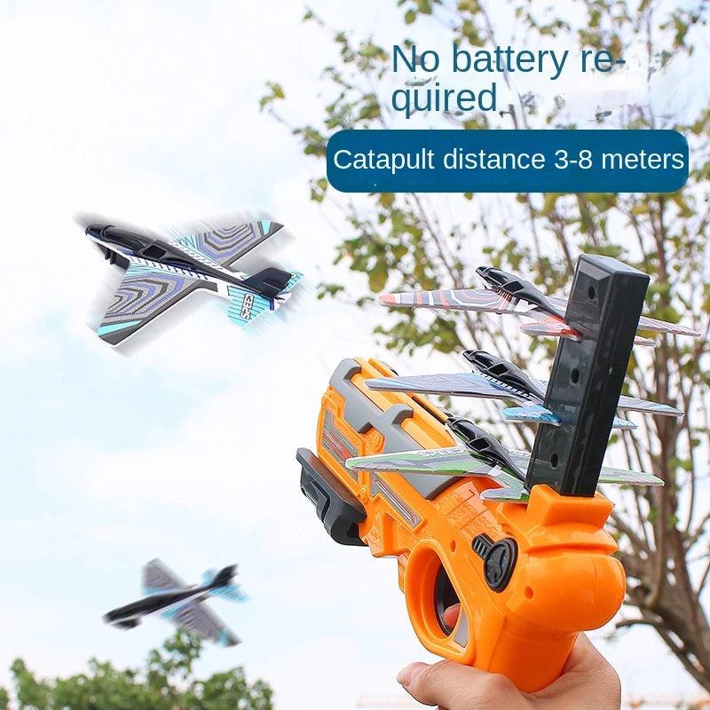 Kids Foam Aircraft Launcher Shooting Game Set by HitMyNeed