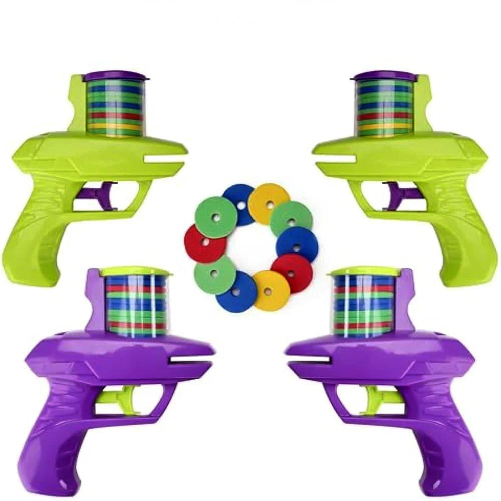 Kids Foam Disc Launcher Gun Outdoor Game Toy by HitMyNeed