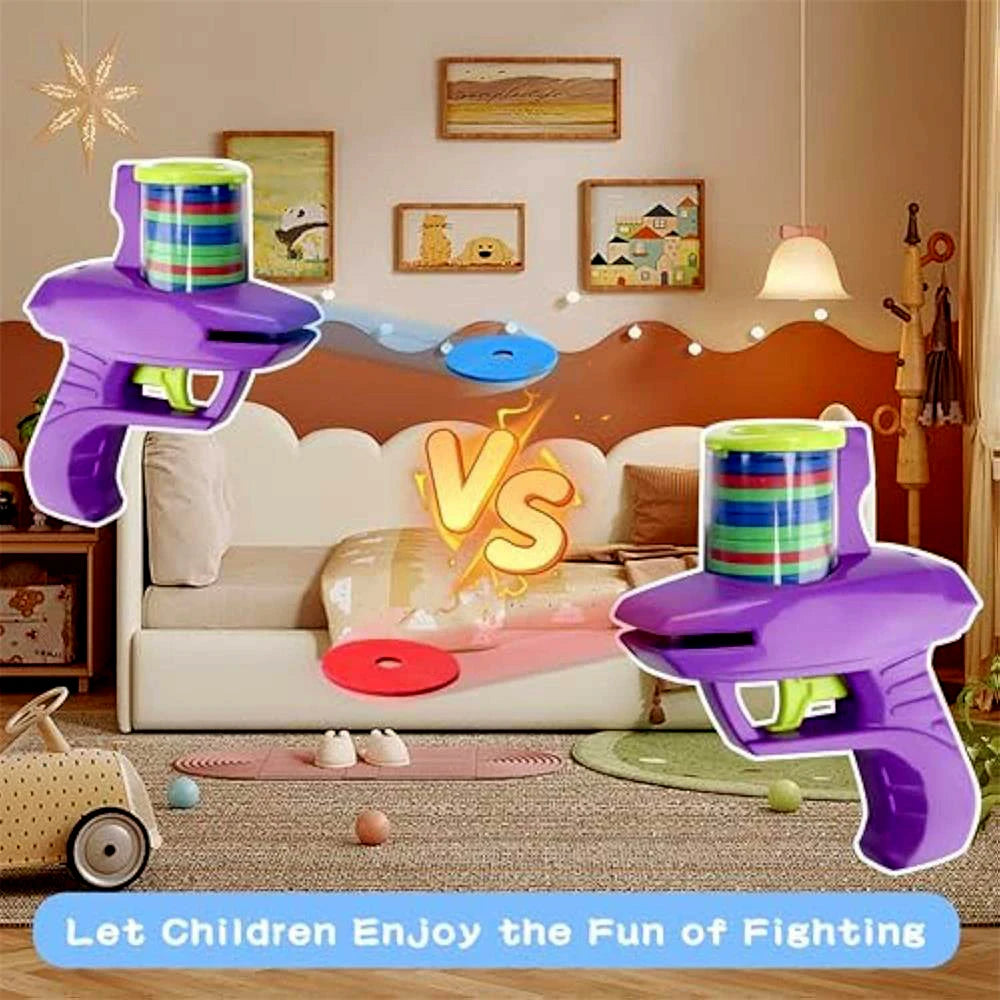 Kids Foam Disc Launcher Gun Outdoor Game Toy by HitMyNeed