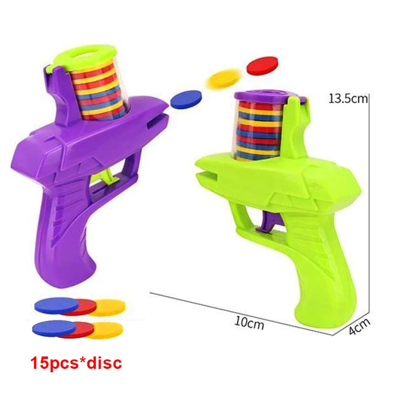 Kids Foam Disc Launcher Gun Outdoor Game Toy by HitMyNeed