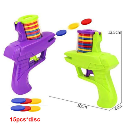 Kids Foam Disc Launcher Gun Outdoor Game Toy by HitMyNeed