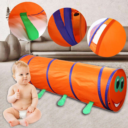 Kids Foldable Tunnel Tent Playhouse with Storage Bag by HitMyNeed