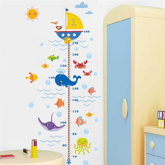Kids Growth Chart Wall Sticker for Nursery & Bedroom by HitMyNeed