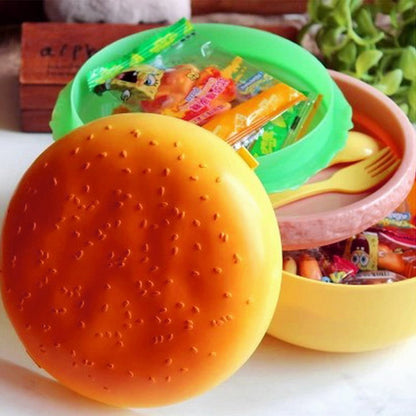 Kids Hamburger-Style Lunch Container 1000ml by HitMyNeed