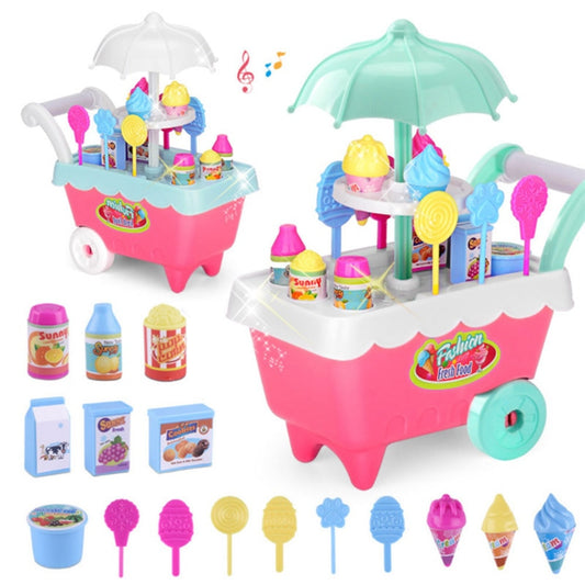 Kids Ice Cream Cart Toy with Lights and Sounds by HitMyNeed