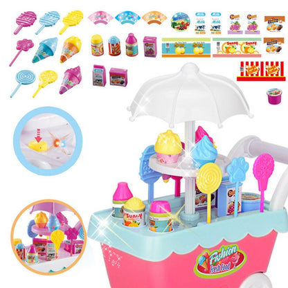 Kids Ice Cream Cart Toy with Lights and Sounds by HitMyNeed