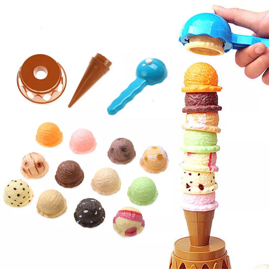 Kids Ice Cream Stack-Up Pretend Play Set by HitMyNeed